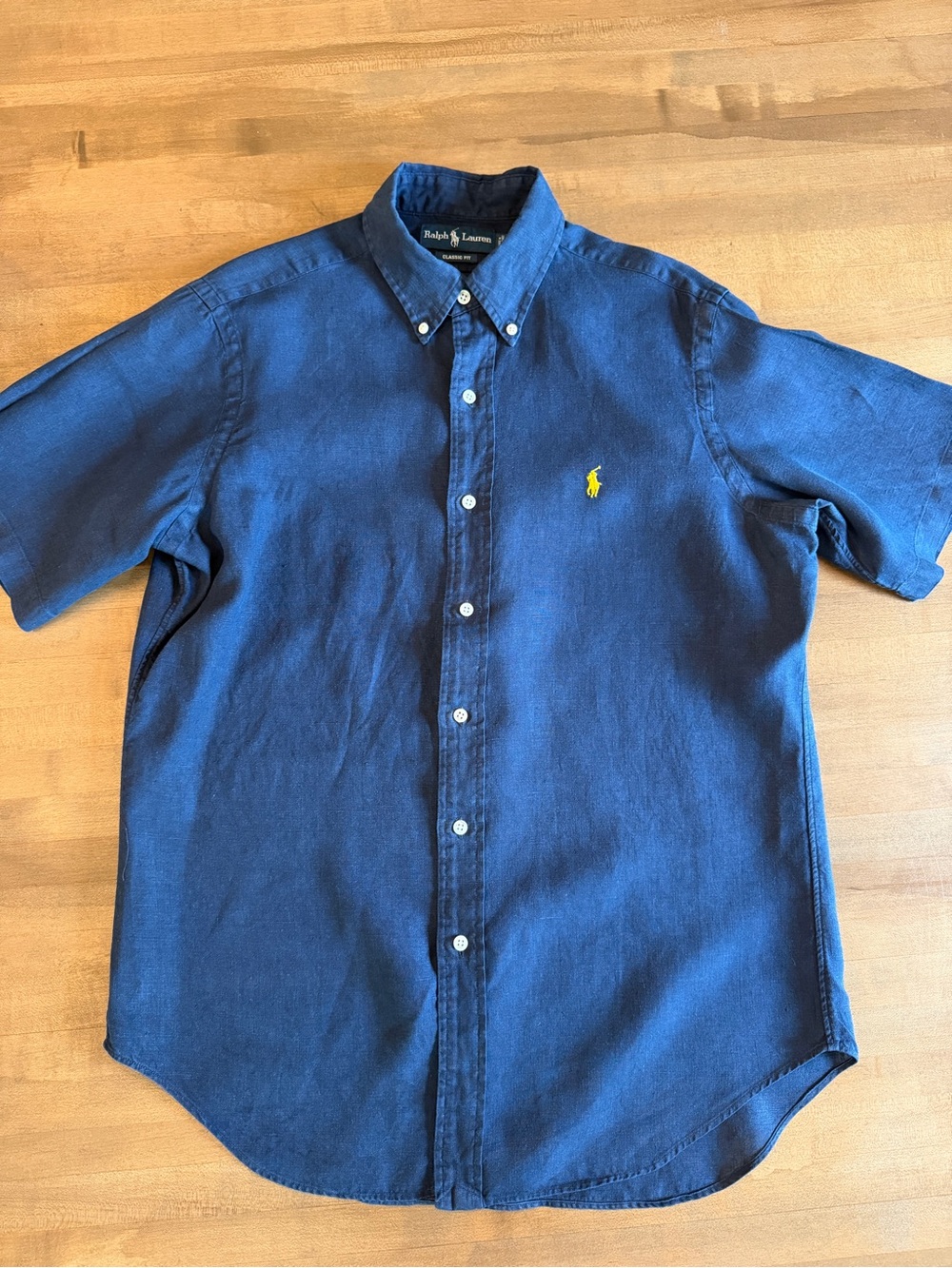 VTG RALPH LAUREN Linen Short Sleeve Button Down